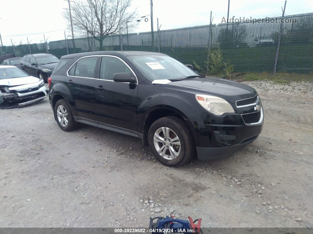 2012 Chevrolet Equinox Ls Black vin: 2GNFLCEKXC6253018