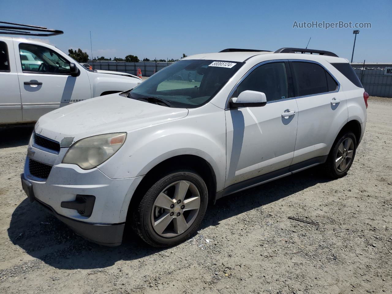 2012 Chevrolet Equinox Lt White vin: 2GNFLDE53C6210835