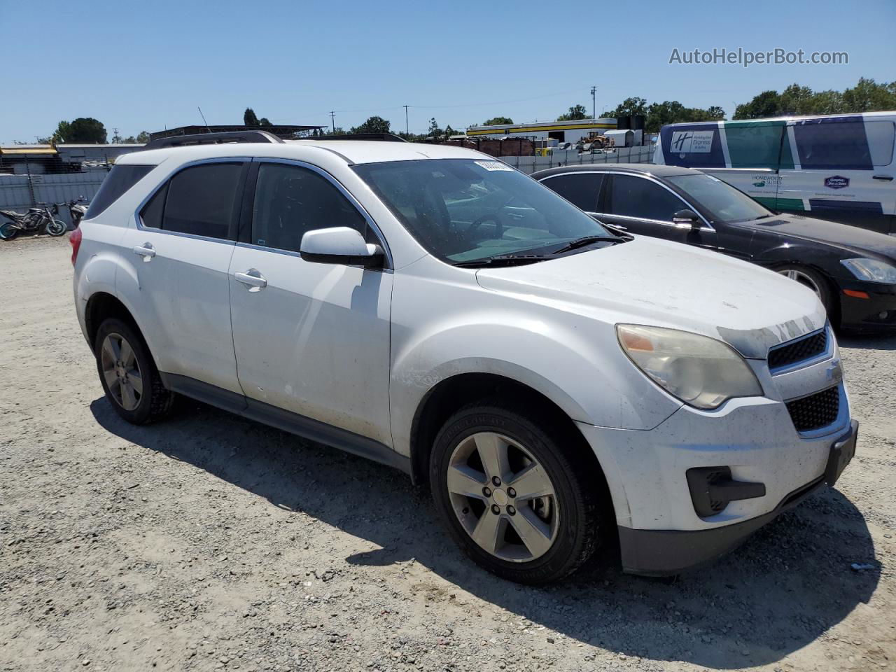 2012 Chevrolet Equinox Lt White vin: 2GNFLDE53C6210835