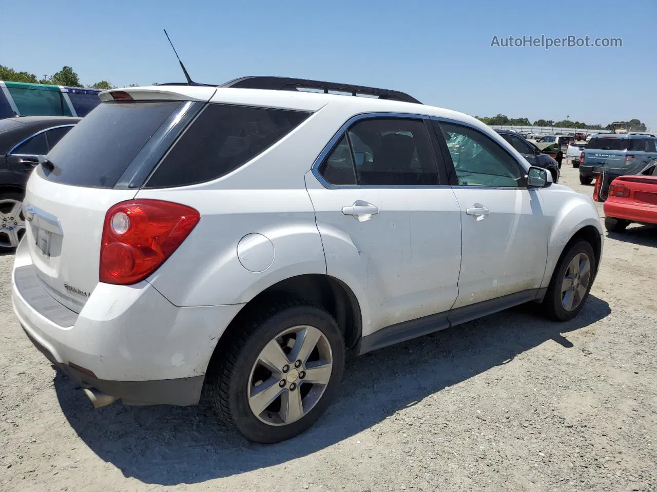 2012 Chevrolet Equinox Lt White vin: 2GNFLDE53C6210835