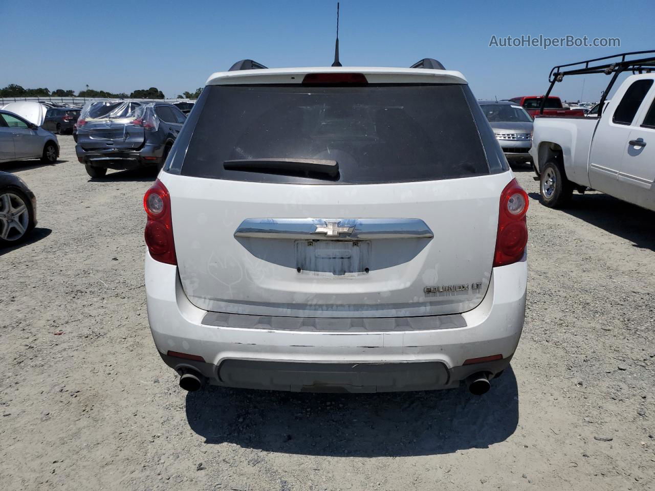 2012 Chevrolet Equinox Lt White vin: 2GNFLDE53C6210835