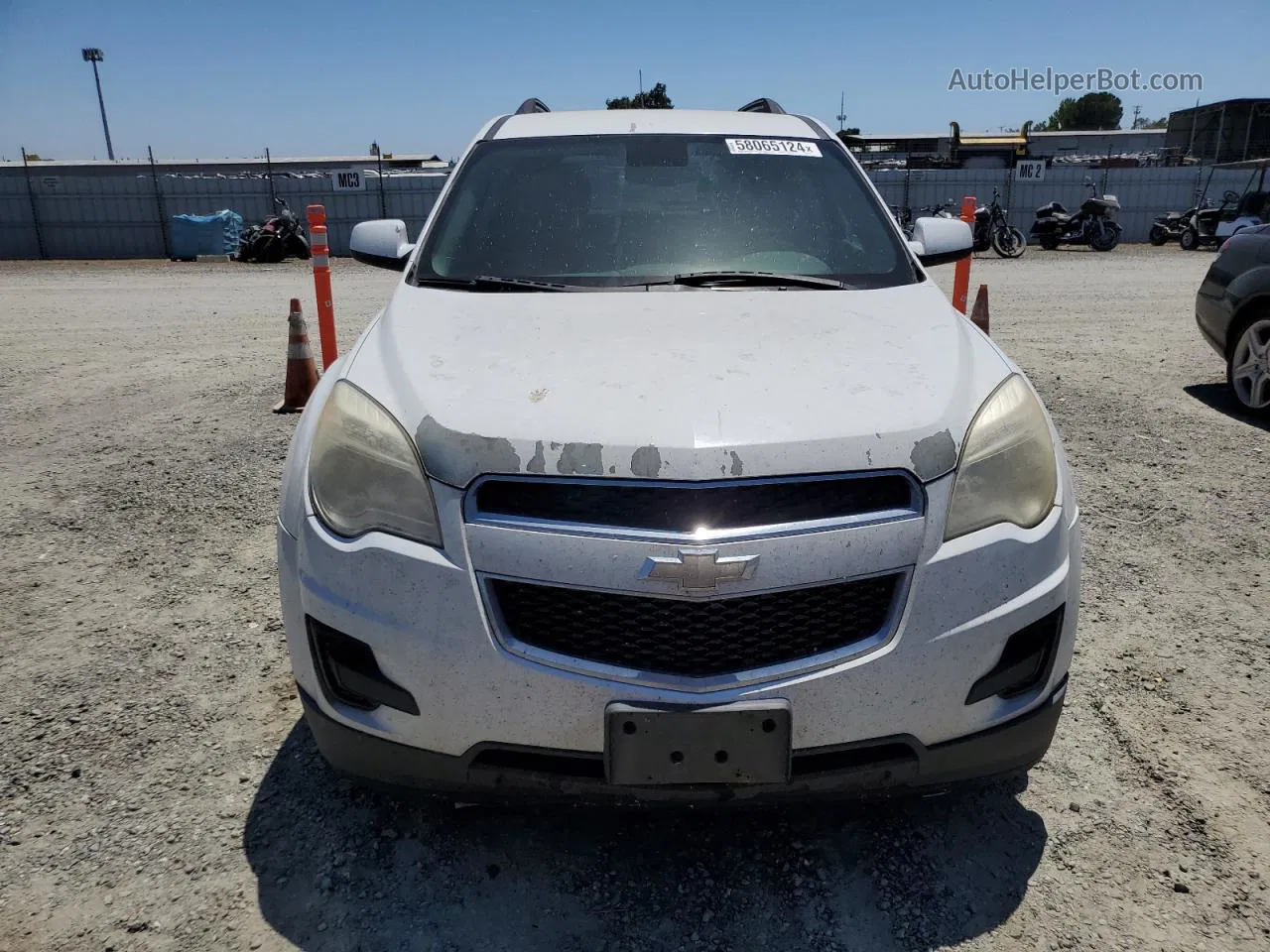 2012 Chevrolet Equinox Lt White vin: 2GNFLDE53C6210835