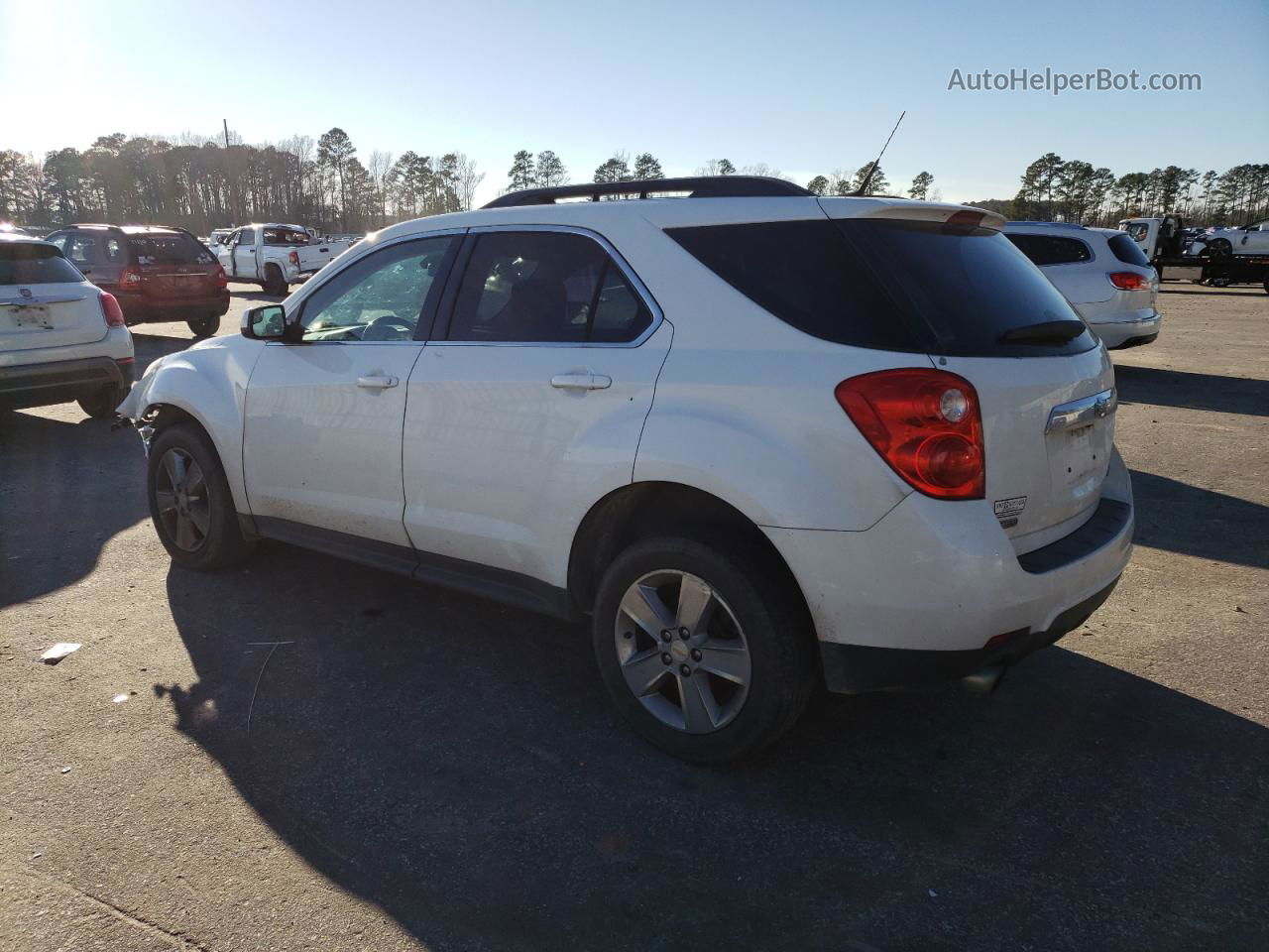 2012 Chevrolet Equinox Lt White vin: 2GNFLDE58C6281948