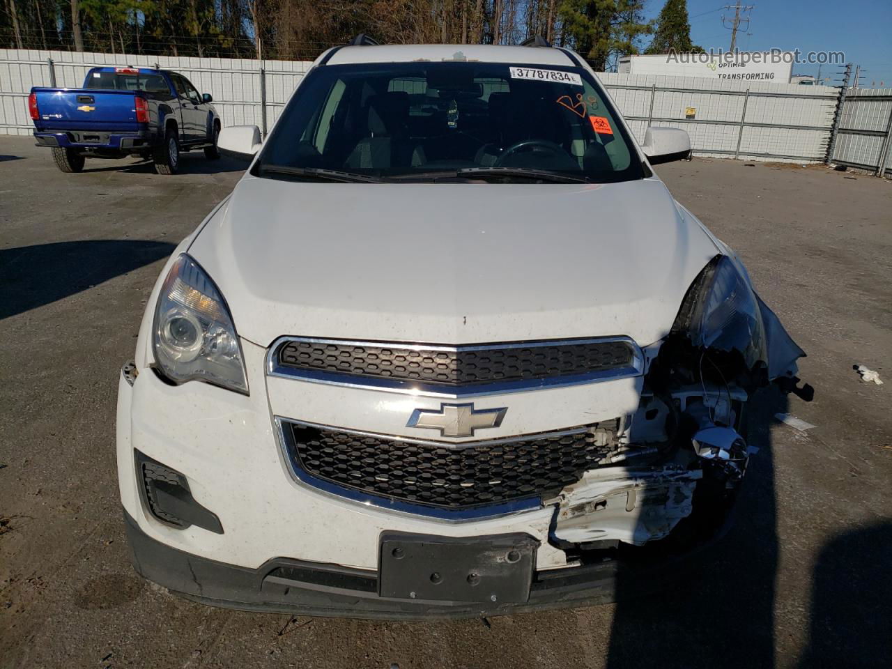 2012 Chevrolet Equinox Lt White vin: 2GNFLDE58C6281948