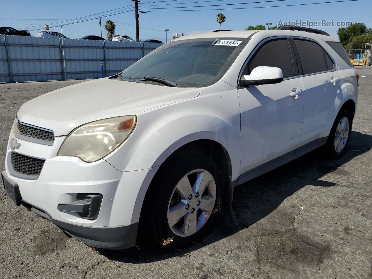 2012 Chevrolet Equinox Lt White vin: 2GNFLEE58C6185307