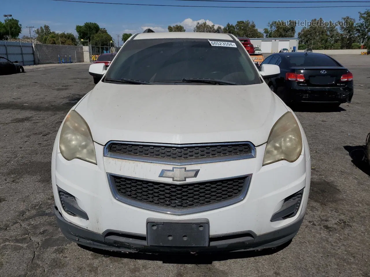 2012 Chevrolet Equinox Lt White vin: 2GNFLEE58C6185307