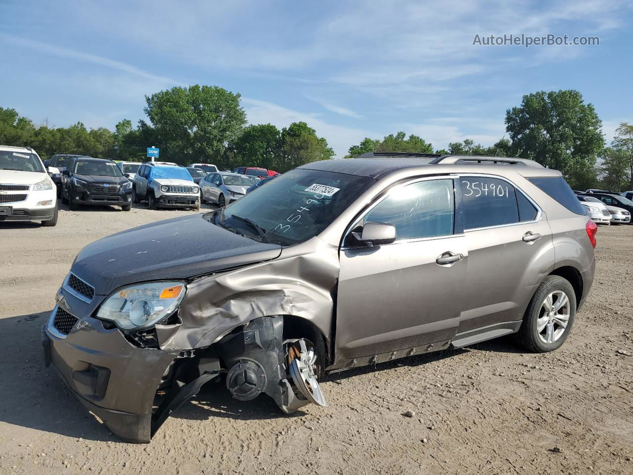 2012 Chevrolet Equinox Lt Gray vin: 2GNFLEEK0C6282989