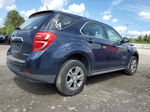 2016 Chevrolet Equinox Ls Blue vin: 2GNFLEEK1G6193700