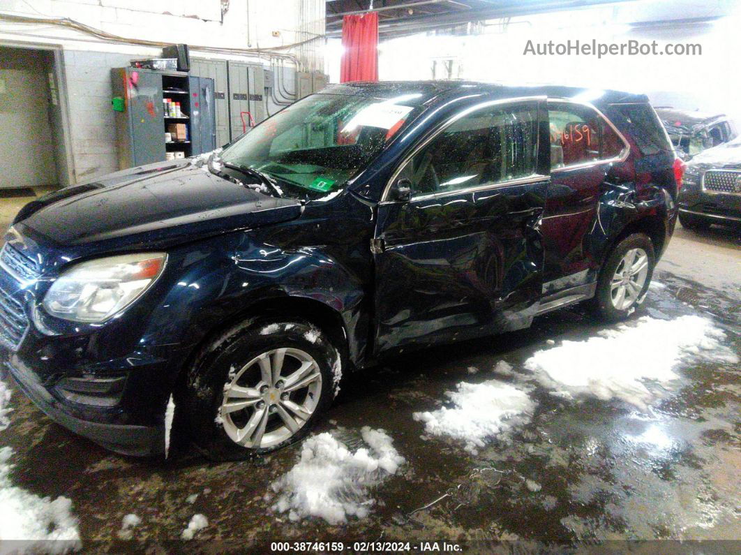 2016 Chevrolet Equinox Ls Dark Blue vin: 2GNFLEEK2G6240068