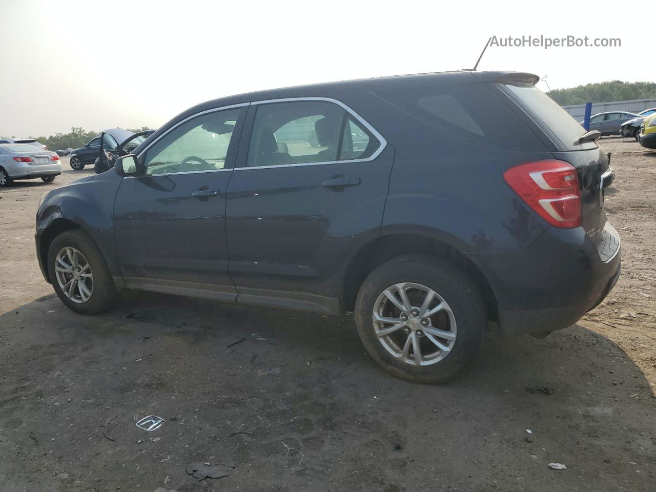 2017 Chevrolet Equinox Ls Blue vin: 2GNFLEEK2H6230531