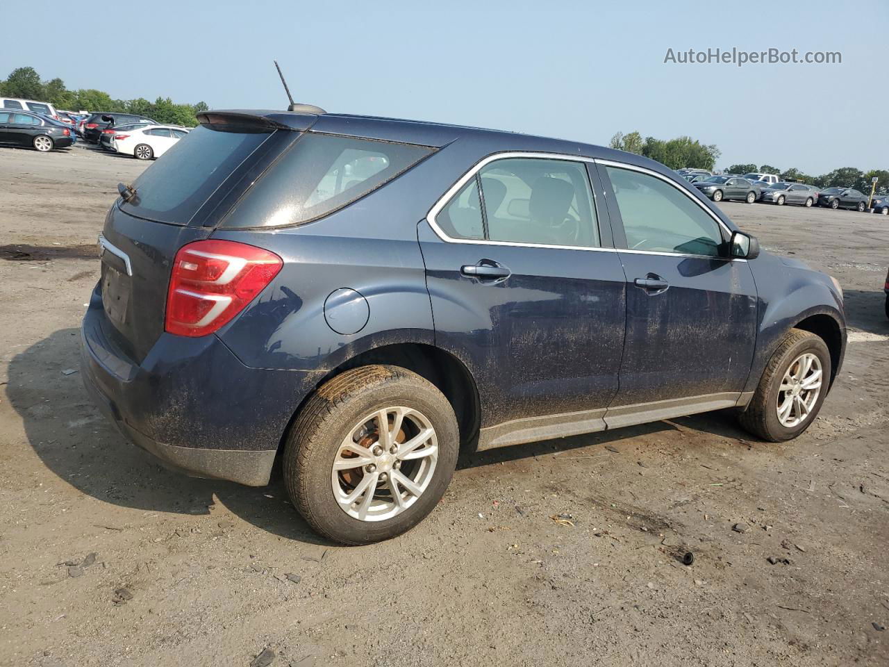 2017 Chevrolet Equinox Ls Синий vin: 2GNFLEEK2H6230531