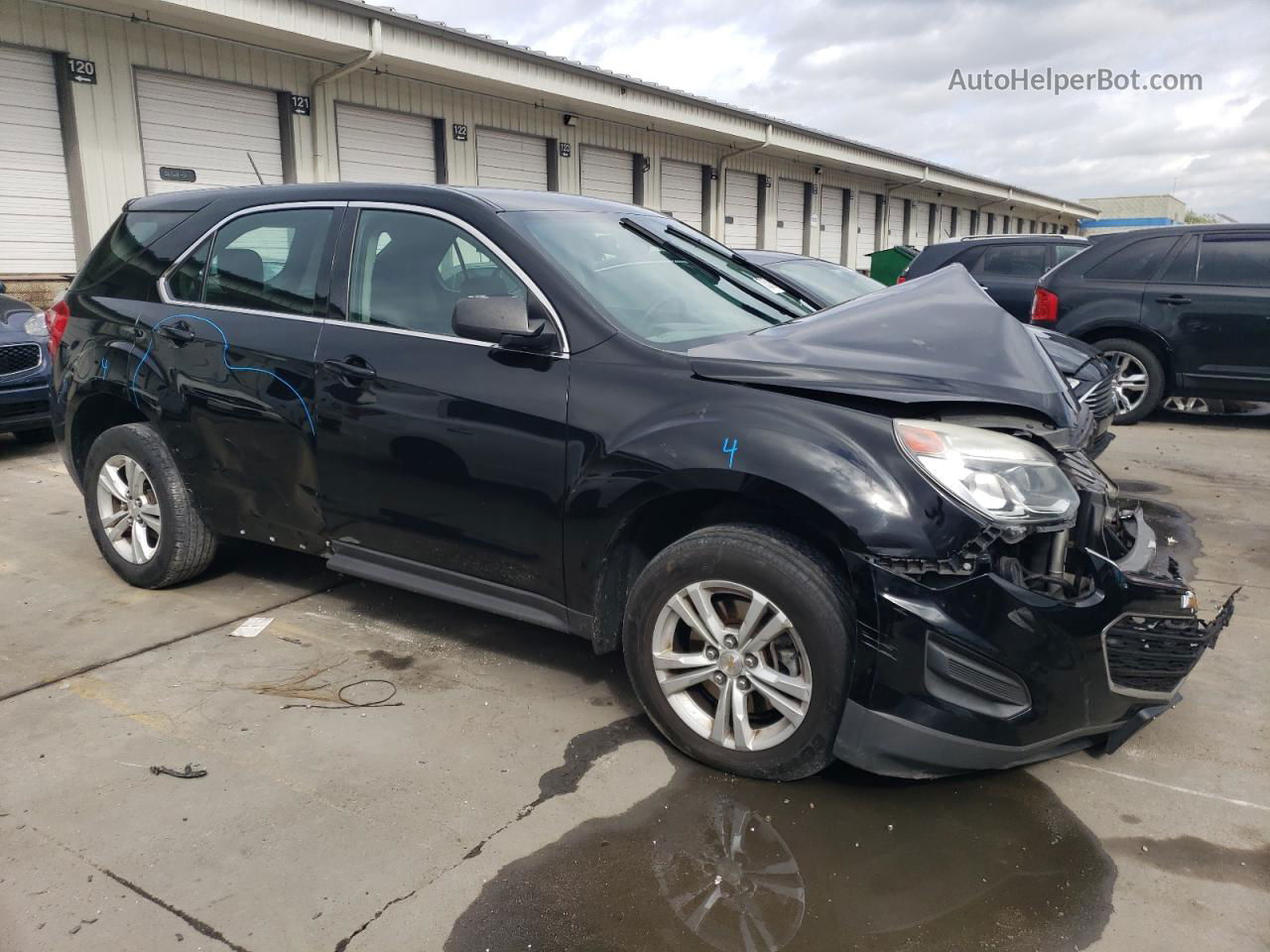 2016 Chevrolet Equinox Ls Black vin: 2GNFLEEK3G6358789