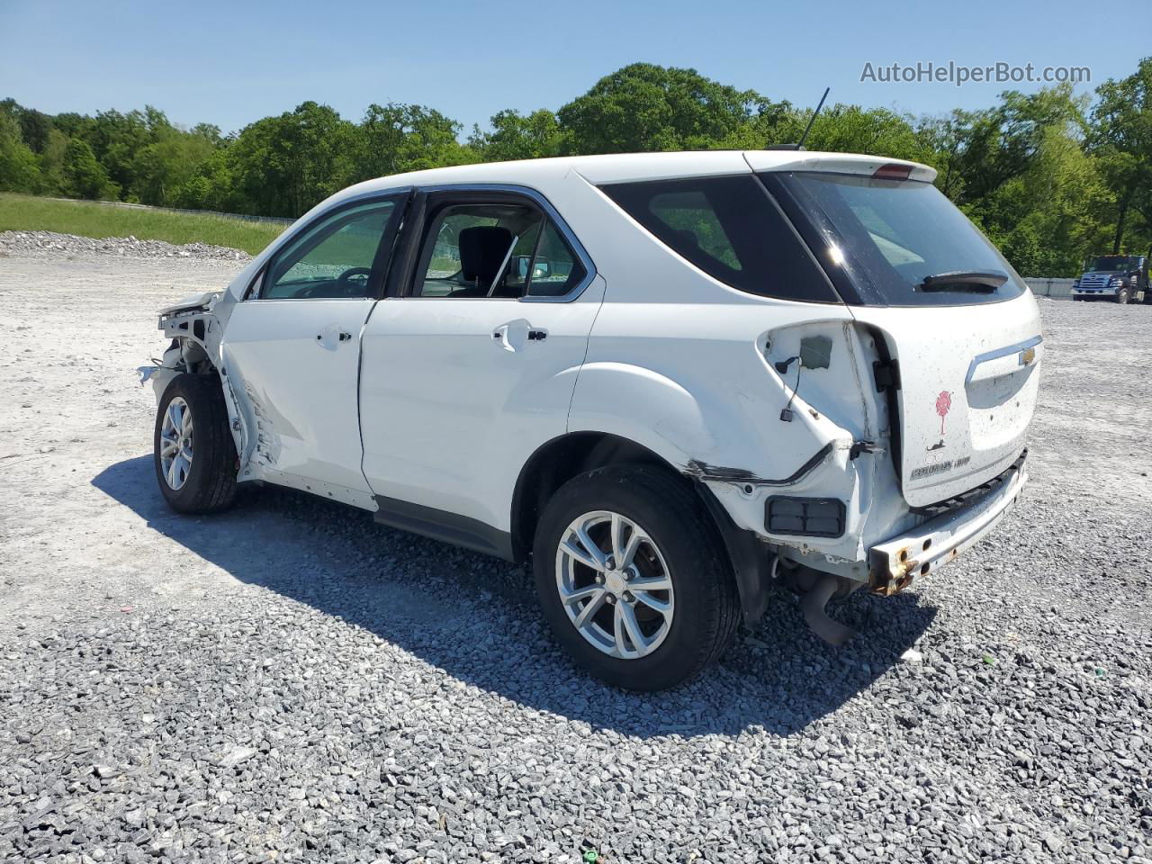 2017 Chevrolet Equinox Ls White vin: 2GNFLEEK3H6144161