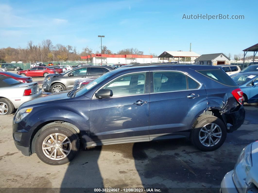 2017 Chevrolet Equinox Ls Синий vin: 2GNFLEEK3H6223054