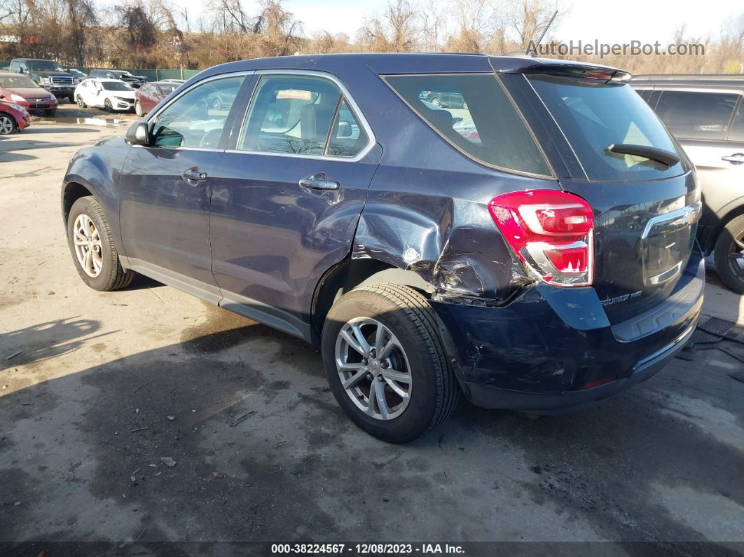 2017 Chevrolet Equinox Ls Blue vin: 2GNFLEEK3H6223054