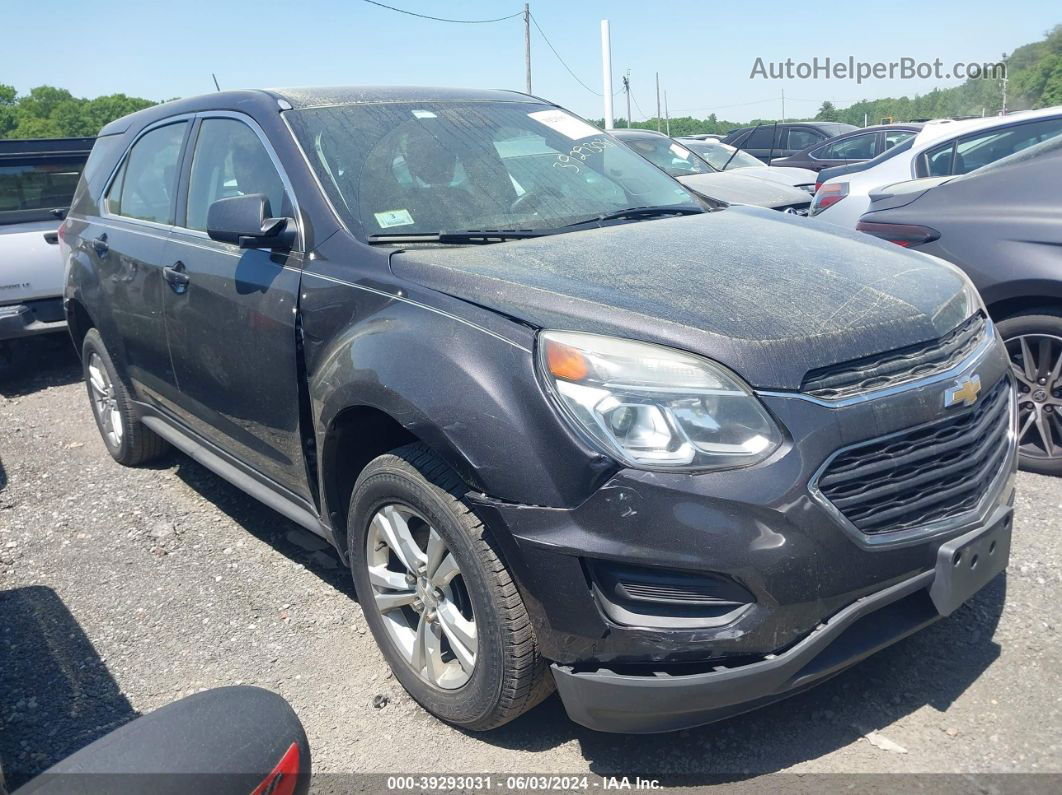 2016 Chevrolet Equinox Ls Gray vin: 2GNFLEEK4G6313179