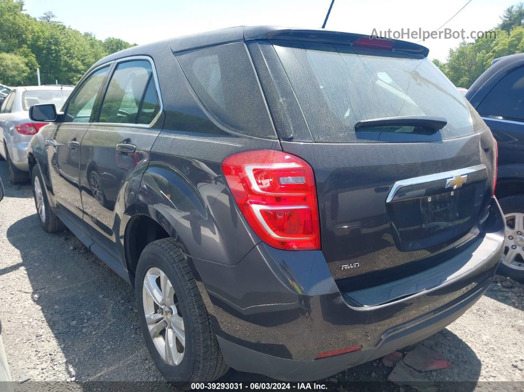 2016 Chevrolet Equinox Ls Gray vin: 2GNFLEEK4G6313179