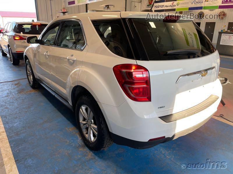 2016 Chevrolet Equinox Ls White vin: 2GNFLEEK4G6357862