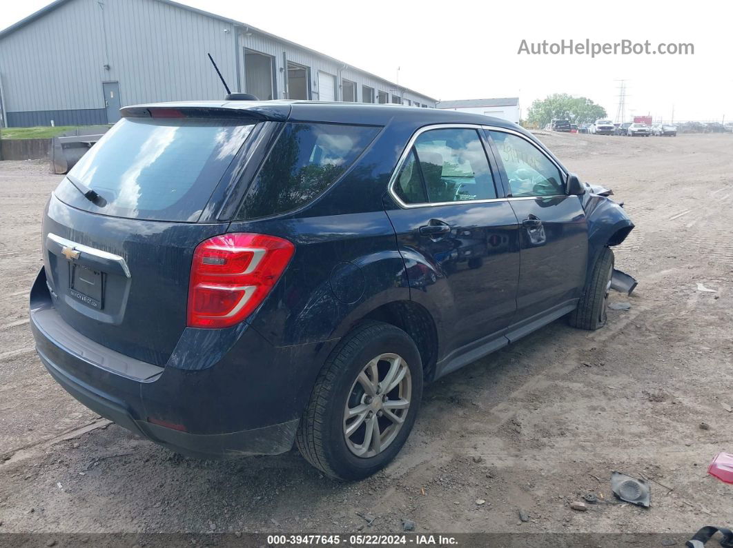 2017 Chevrolet Equinox Ls Dark Blue vin: 2GNFLEEK4H6195278