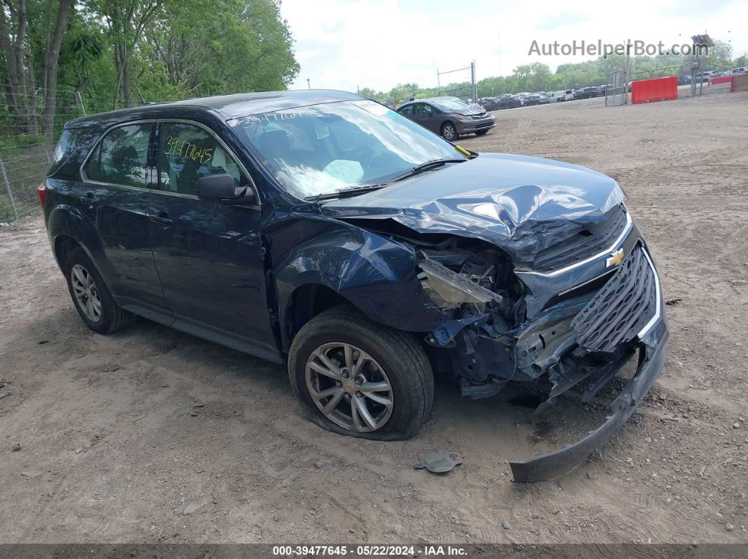 2017 Chevrolet Equinox Ls Dark Blue vin: 2GNFLEEK4H6195278