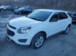 2017 Chevrolet Equinox Ls White vin: 2GNFLEEK4H6232233