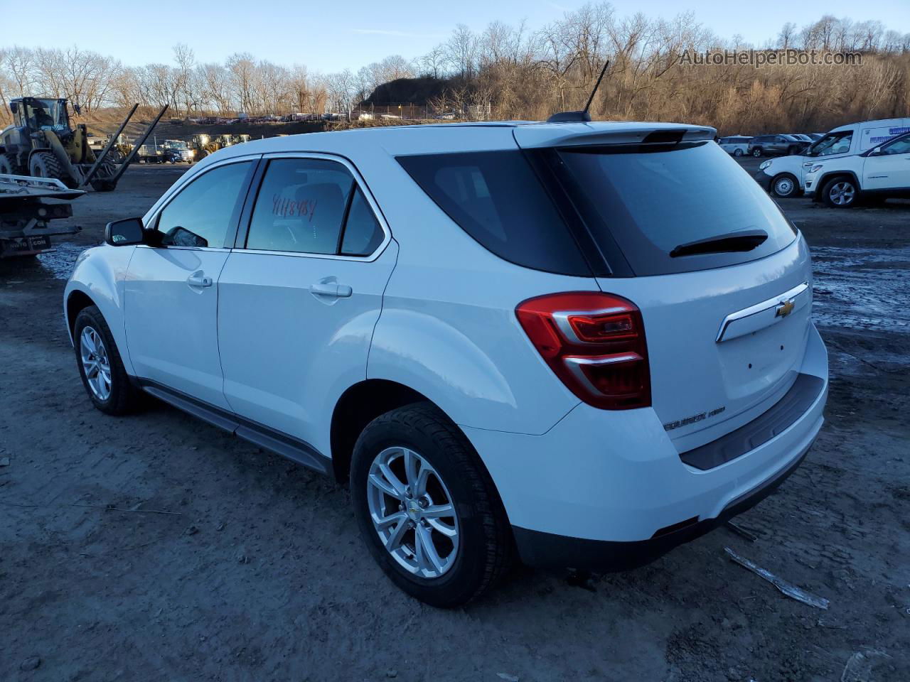 2017 Chevrolet Equinox Ls White vin: 2GNFLEEK4H6232233