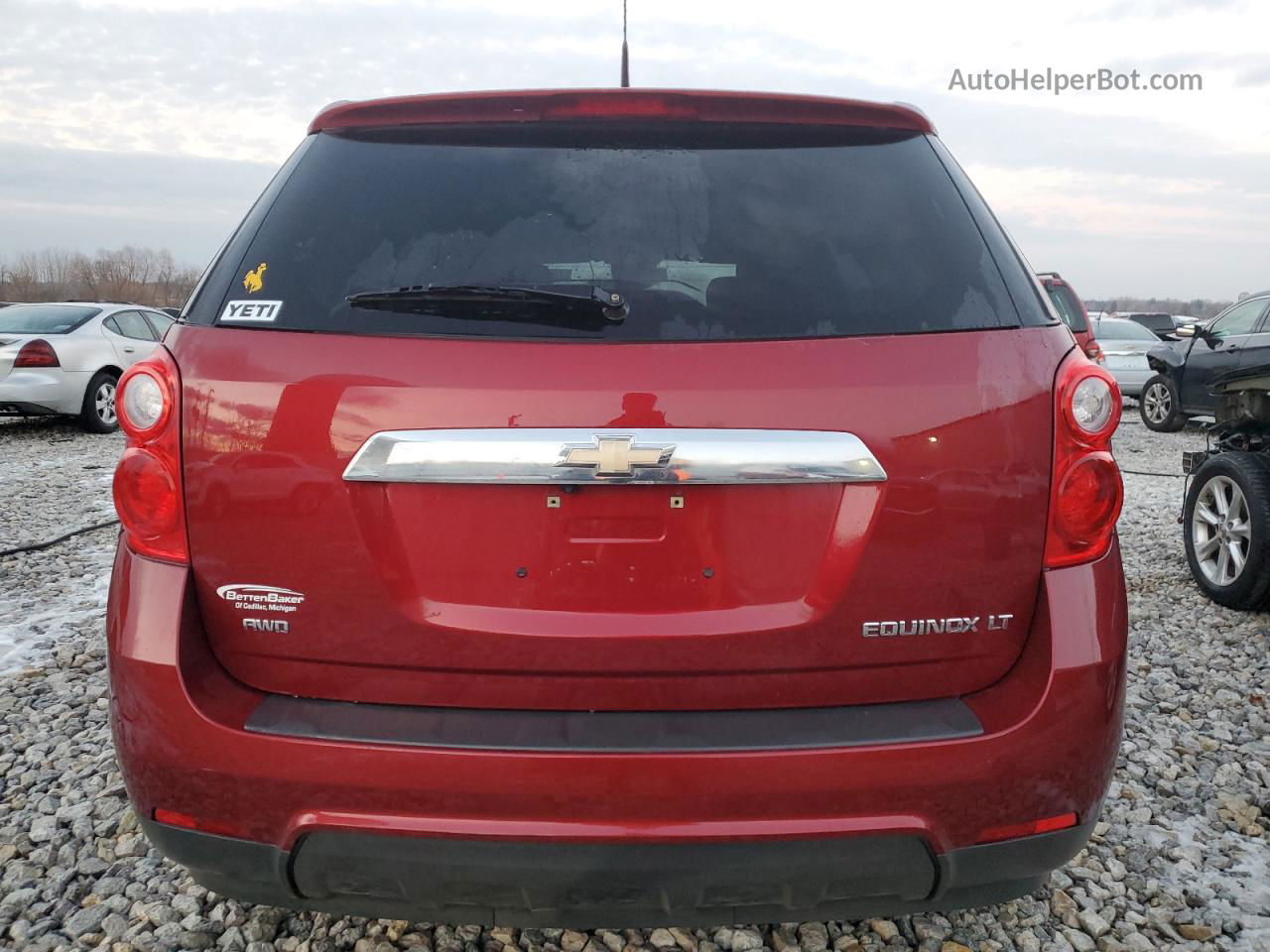 2012 Chevrolet Equinox Lt Red vin: 2GNFLEEK5C6390279