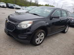 2016 Chevrolet Equinox Ls Black vin: 2GNFLEEK5G6207386