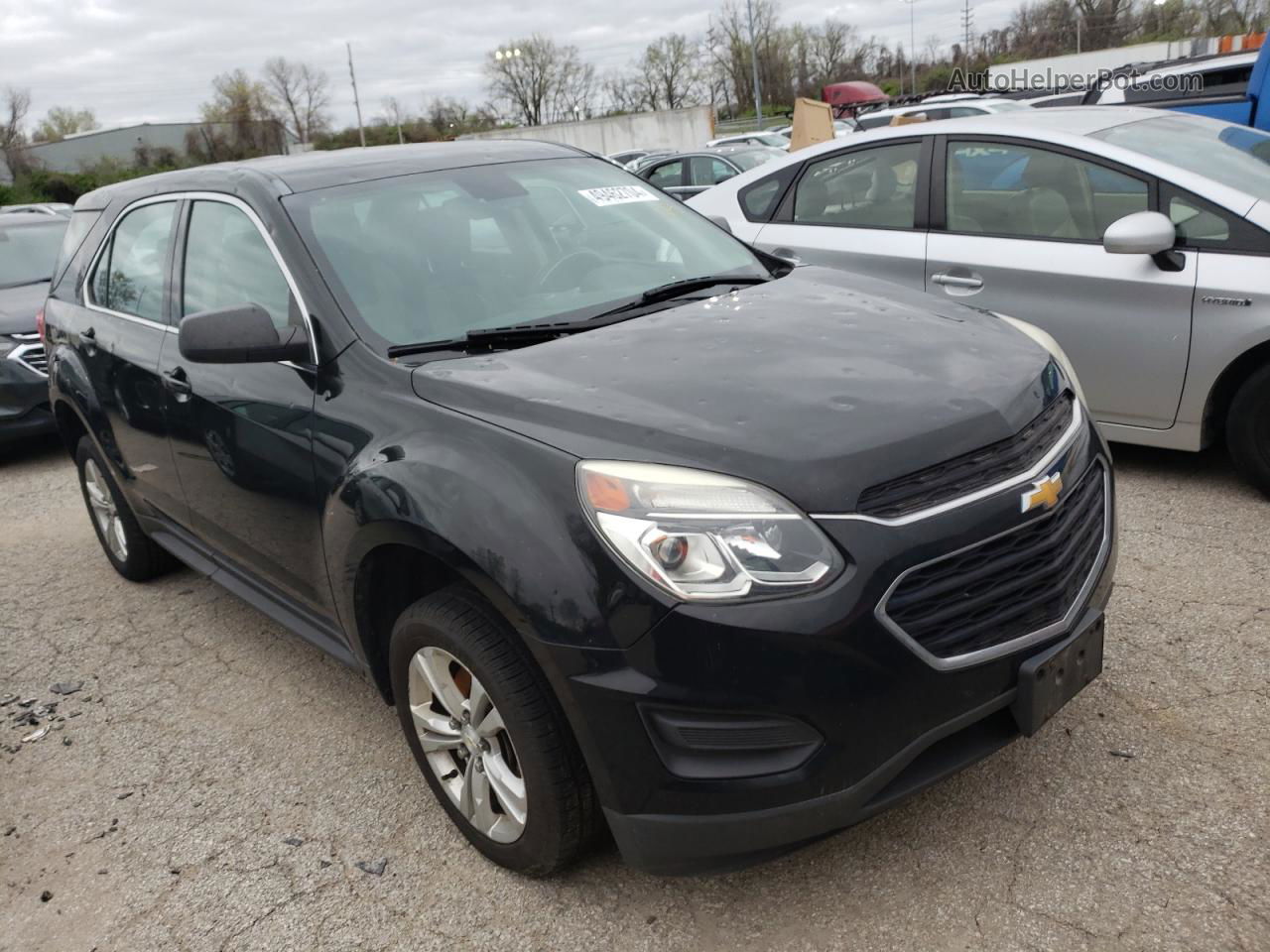 2016 Chevrolet Equinox Ls Black vin: 2GNFLEEK5G6207386