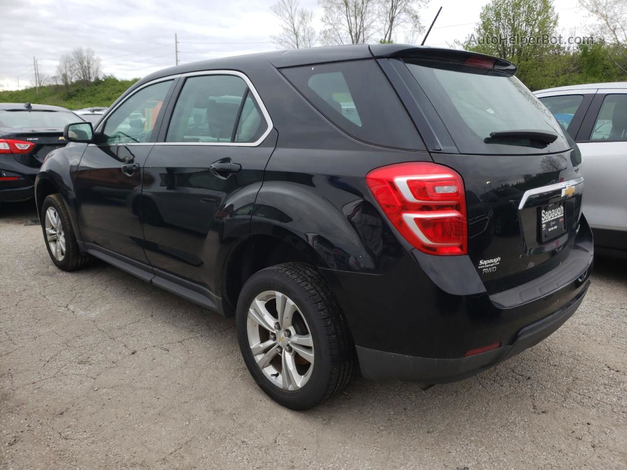 2016 Chevrolet Equinox Ls Black vin: 2GNFLEEK5G6207386