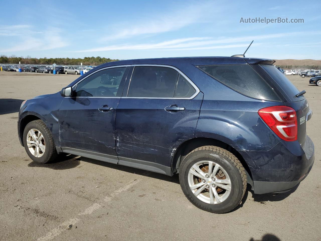 2016 Chevrolet Equinox Ls Blue vin: 2GNFLEEK5G6221854