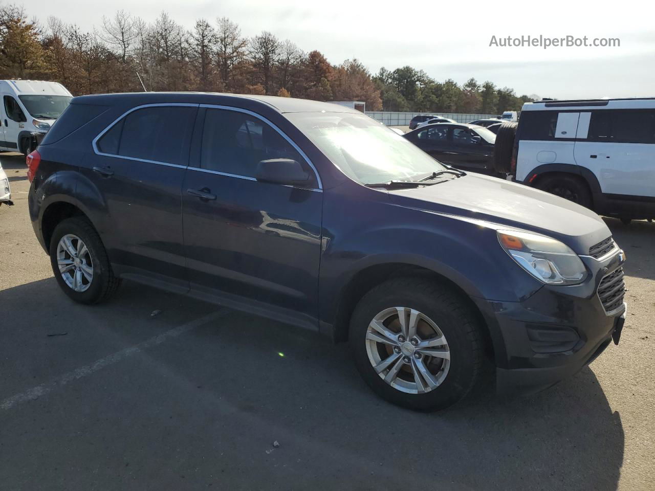 2016 Chevrolet Equinox Ls Blue vin: 2GNFLEEK5G6221854