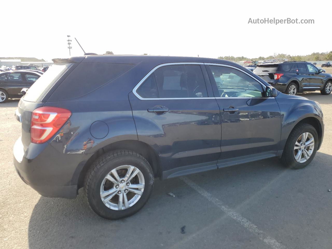 2016 Chevrolet Equinox Ls Blue vin: 2GNFLEEK5G6221854