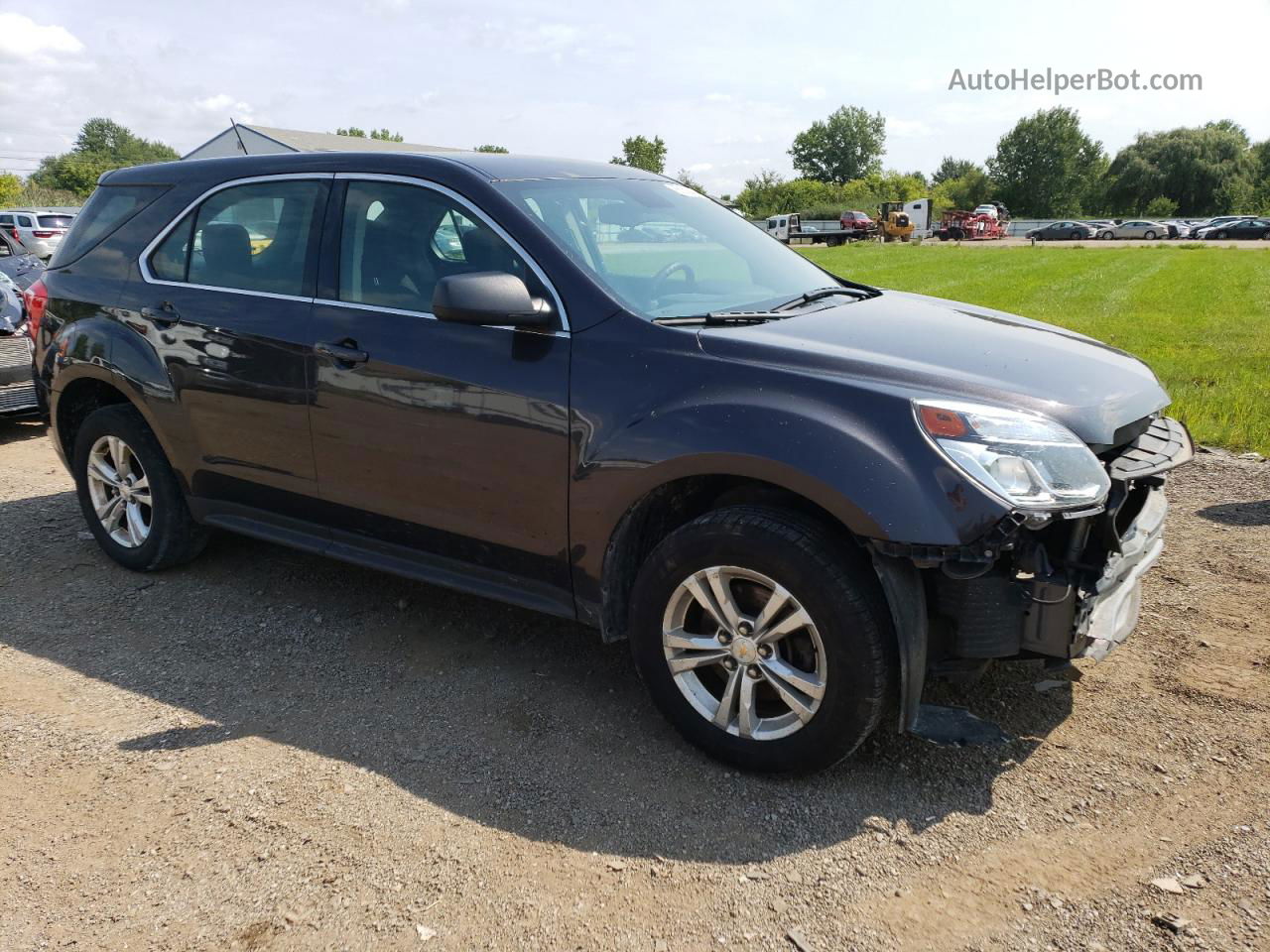 2016 Chevrolet Equinox Ls Gray vin: 2GNFLEEK5G6240405