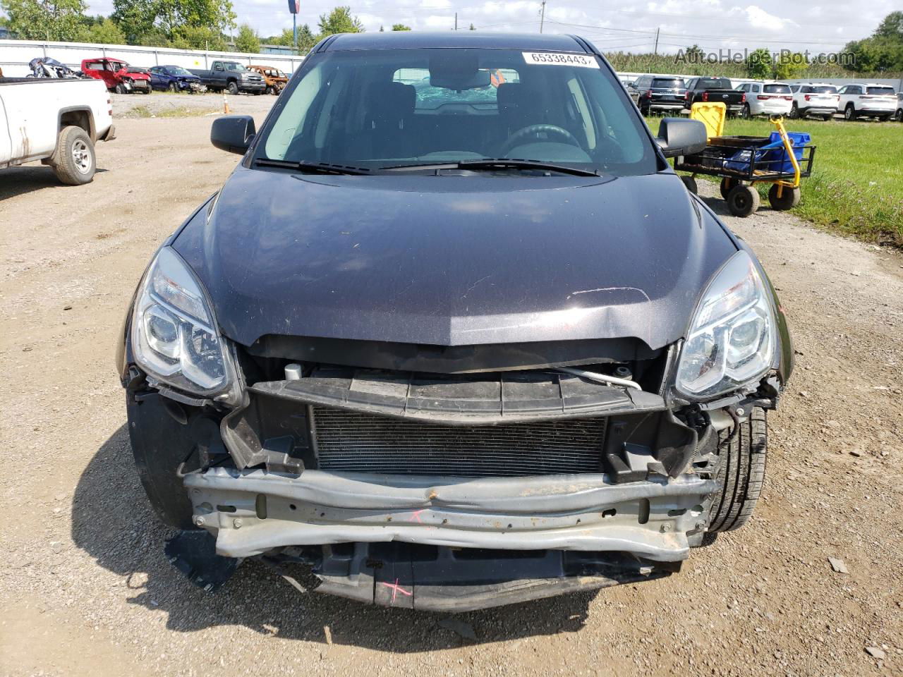 2016 Chevrolet Equinox Ls Gray vin: 2GNFLEEK5G6240405