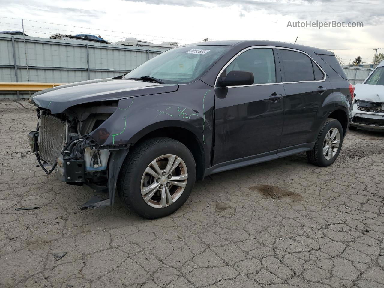 2016 Chevrolet Equinox Ls Gray vin: 2GNFLEEK5G6346109