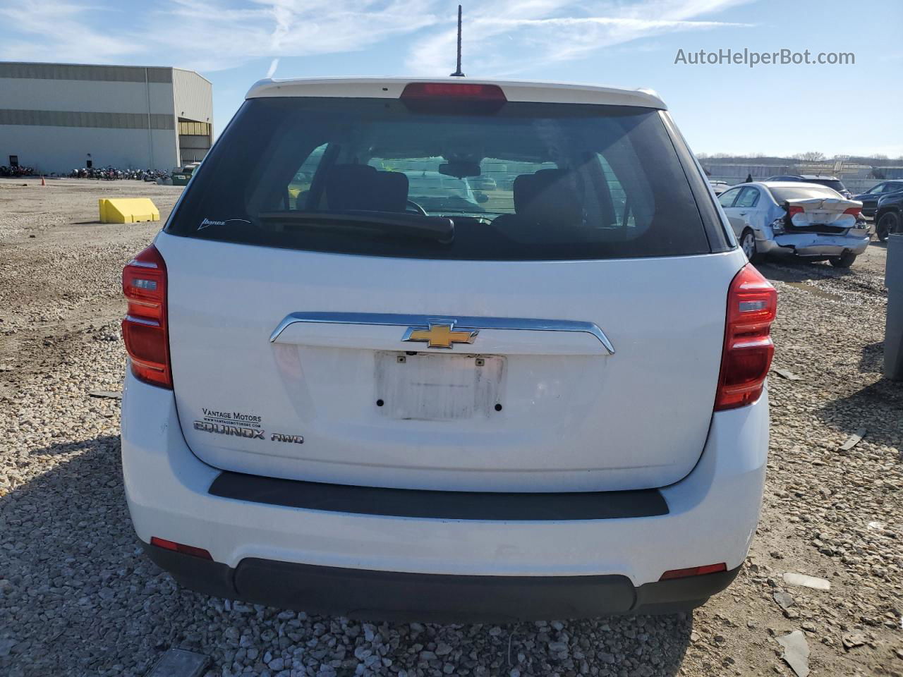 2017 Chevrolet Equinox Ls White vin: 2GNFLEEK5H6305304