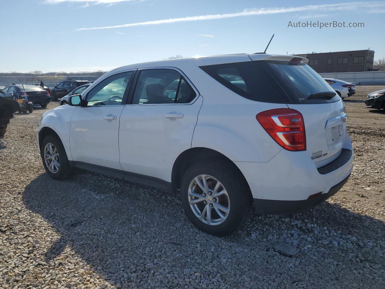 2017 Chevrolet Equinox Ls White vin: 2GNFLEEK5H6305304