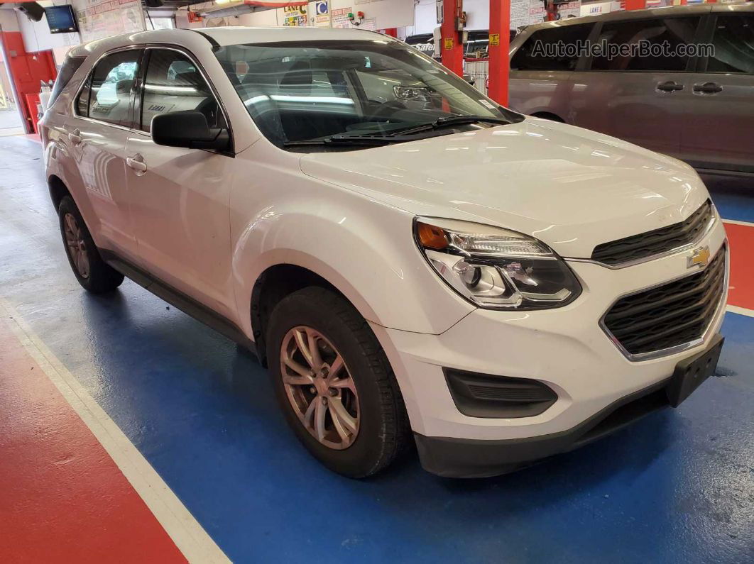 2017 Chevrolet Equinox Ls Белый vin: 2GNFLEEK5H6318022