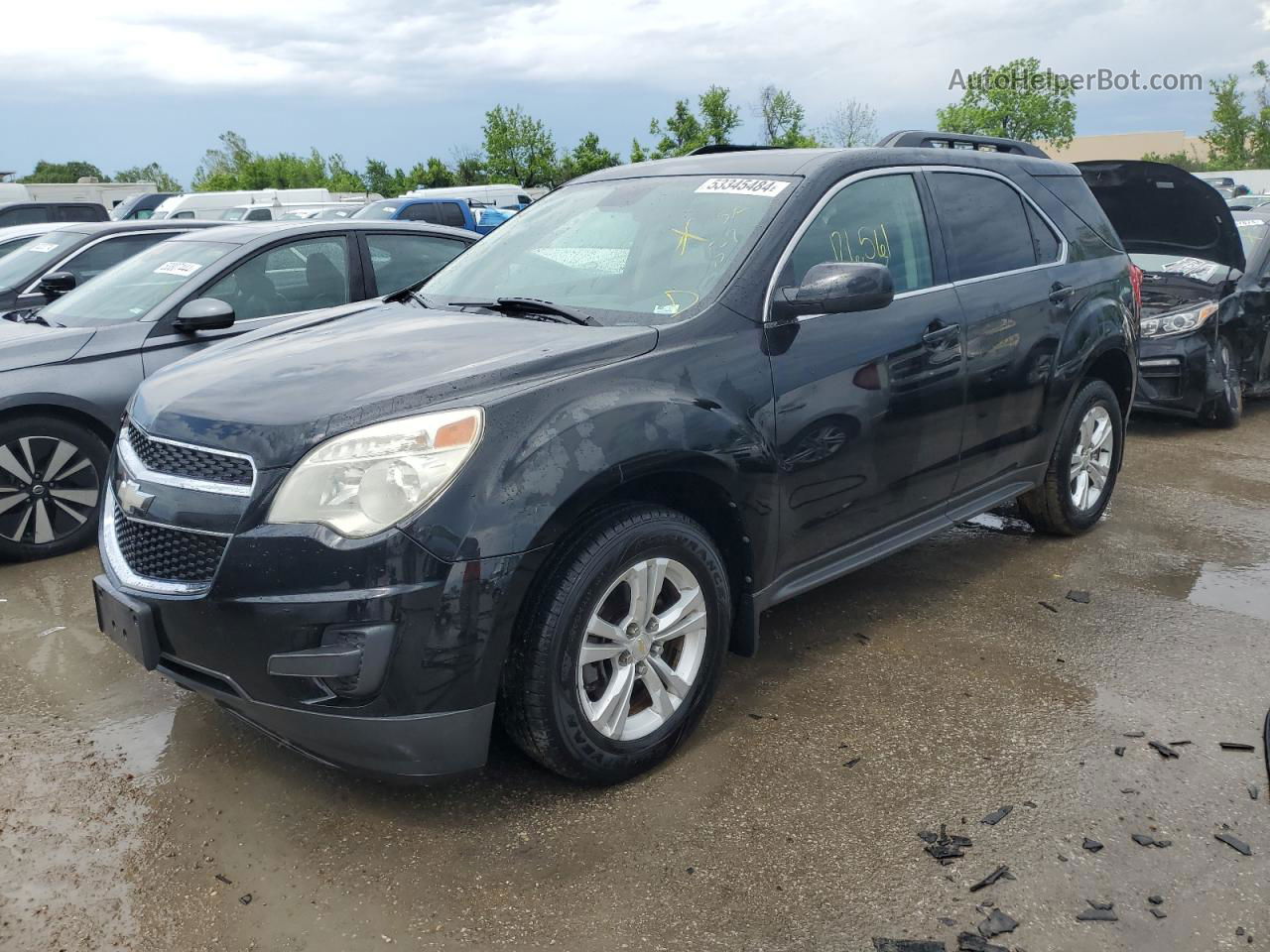 2012 Chevrolet Equinox Lt Black vin: 2GNFLEEK6C6200425