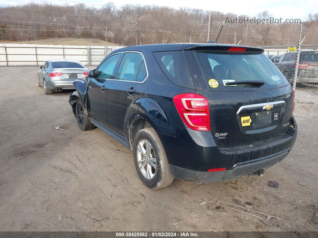 2016 Chevrolet Equinox Ls Black vin: 2GNFLEEK6G6245595