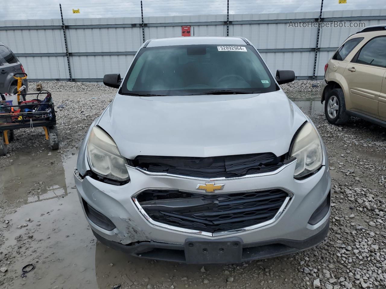 2016 Chevrolet Equinox Ls Silver vin: 2GNFLEEK6G6281030