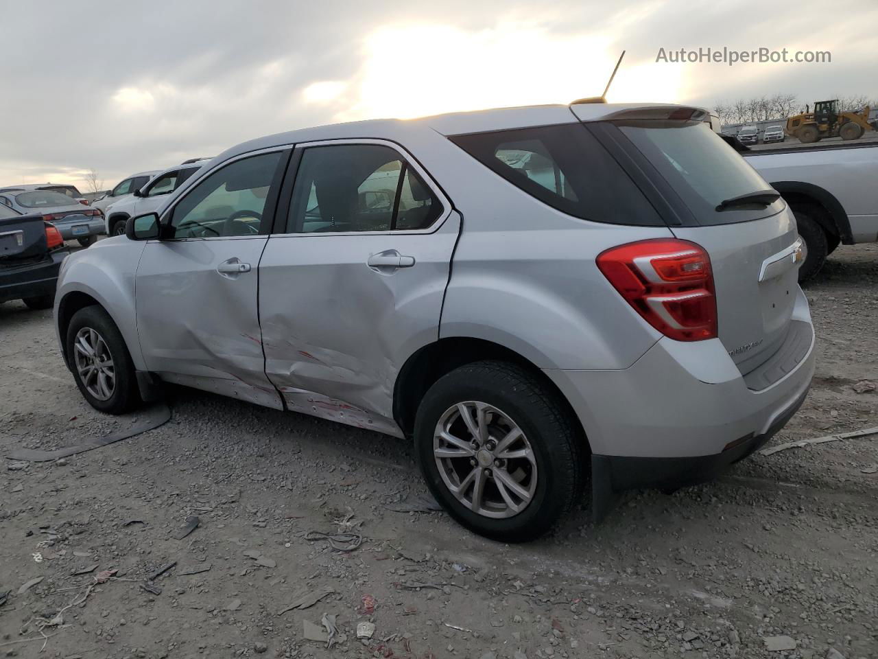 2017 Chevrolet Equinox Ls Silver vin: 2GNFLEEK6H6173069