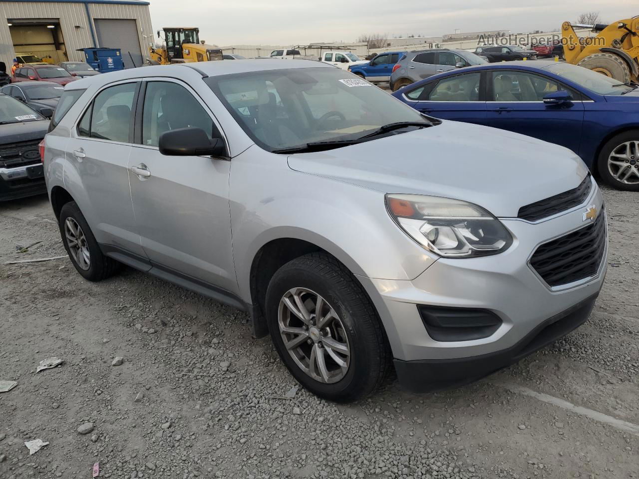 2017 Chevrolet Equinox Ls Silver vin: 2GNFLEEK6H6173069