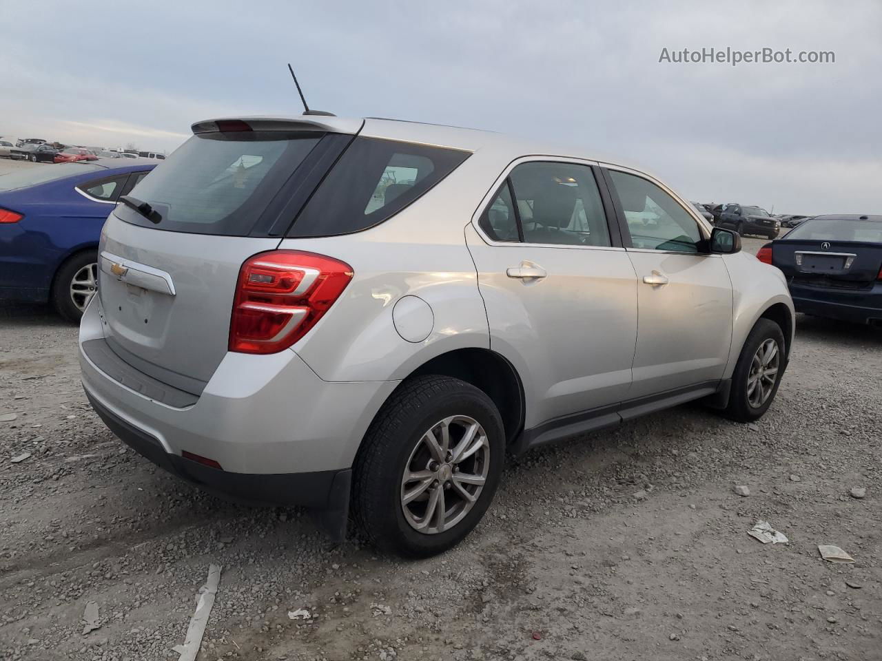 2017 Chevrolet Equinox Ls Silver vin: 2GNFLEEK6H6173069