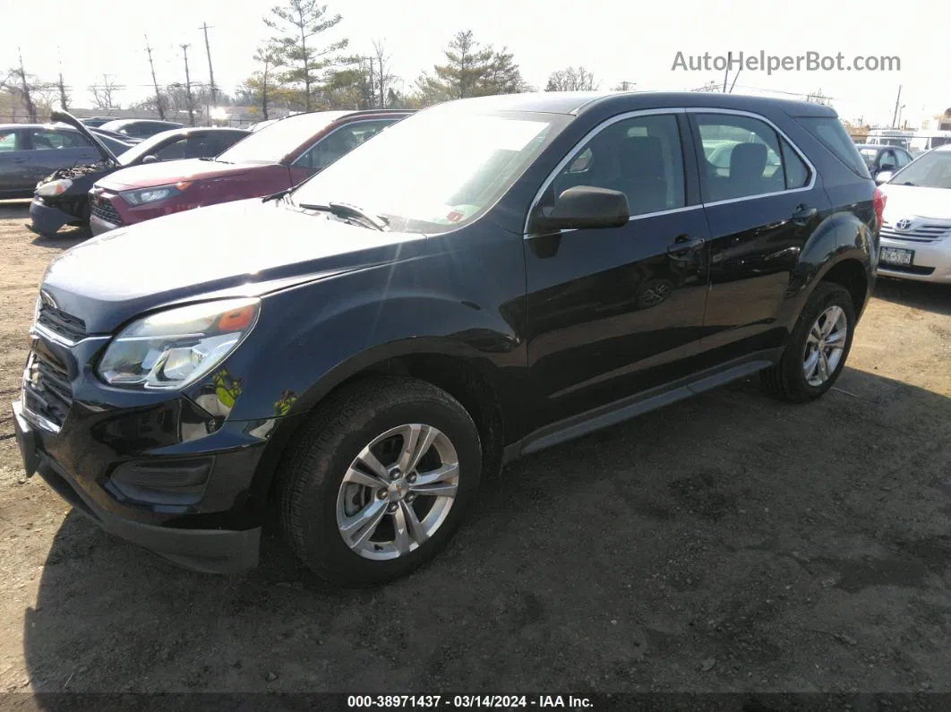 2016 Chevrolet Equinox Ls Dark Blue vin: 2GNFLEEK7G6164458