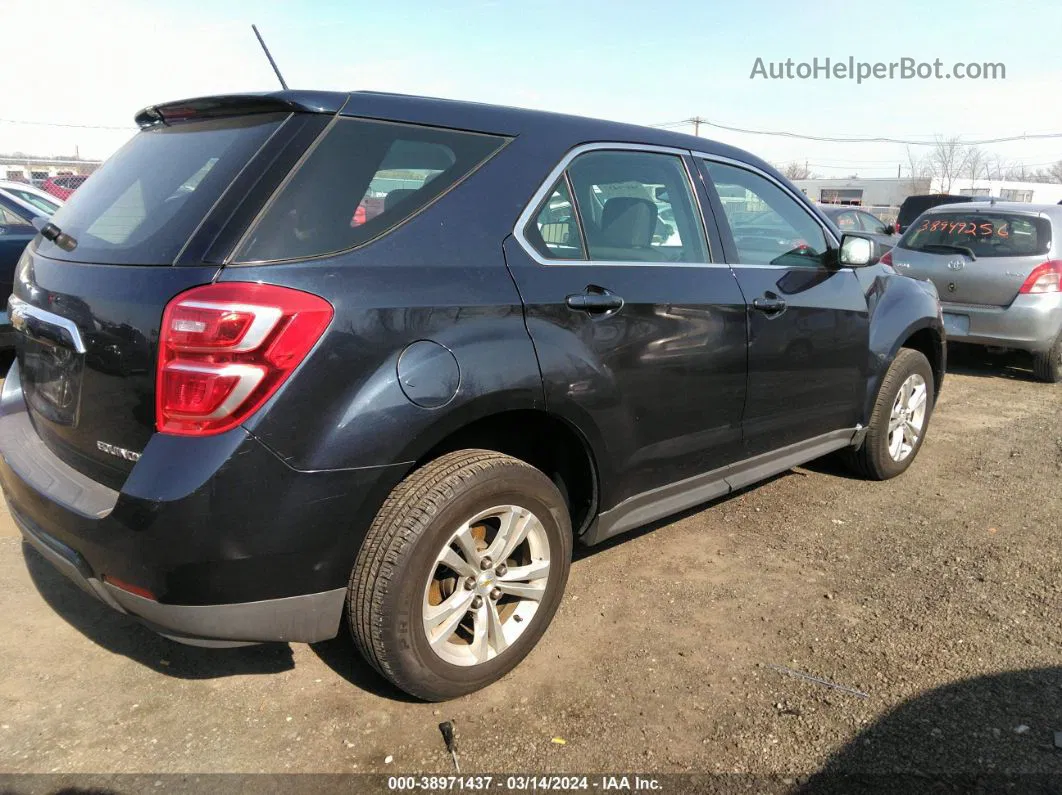 2016 Chevrolet Equinox Ls Dark Blue vin: 2GNFLEEK7G6164458