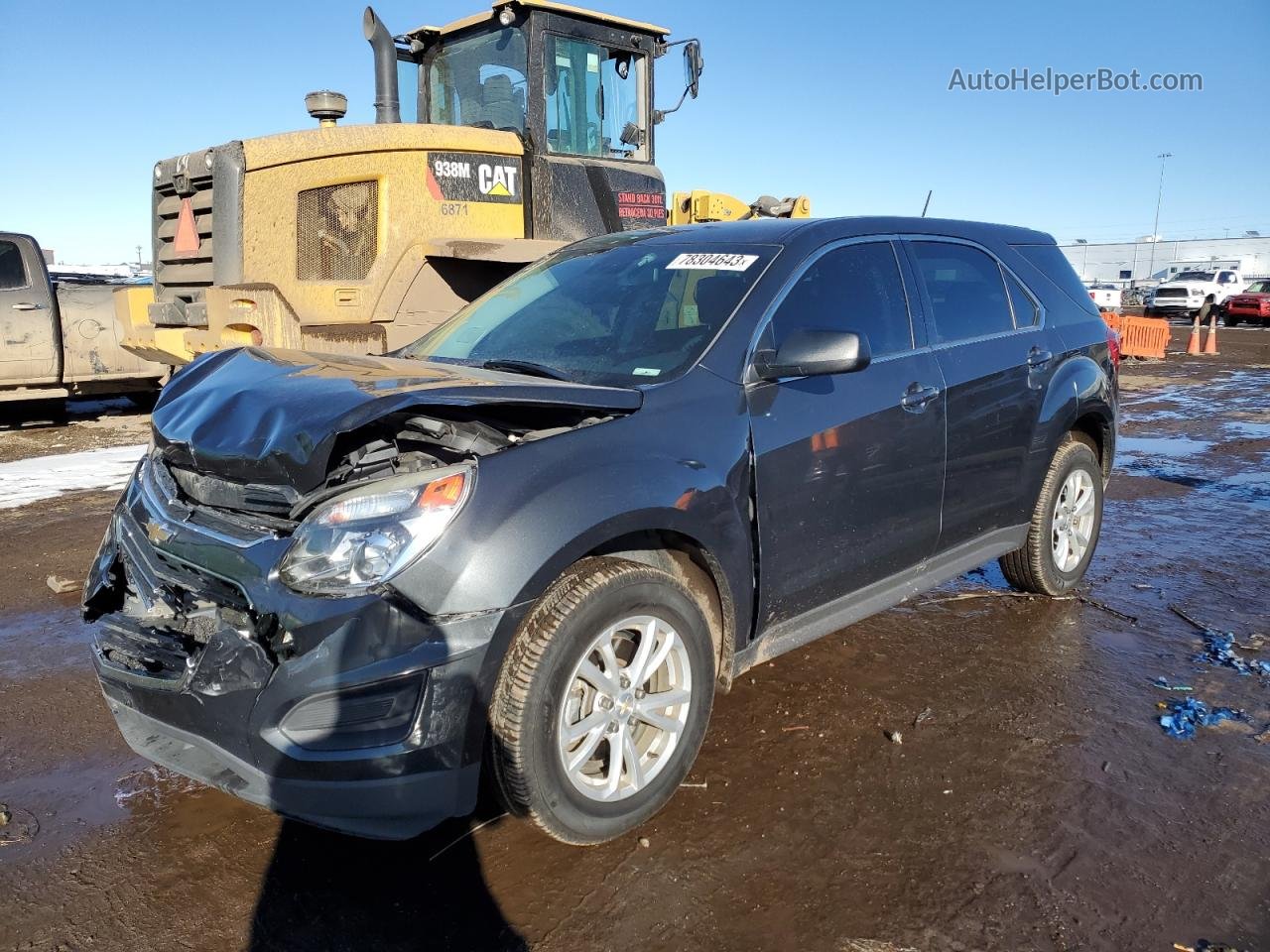 2017 Chevrolet Equinox Ls Charcoal vin: 2GNFLEEK7H6216091