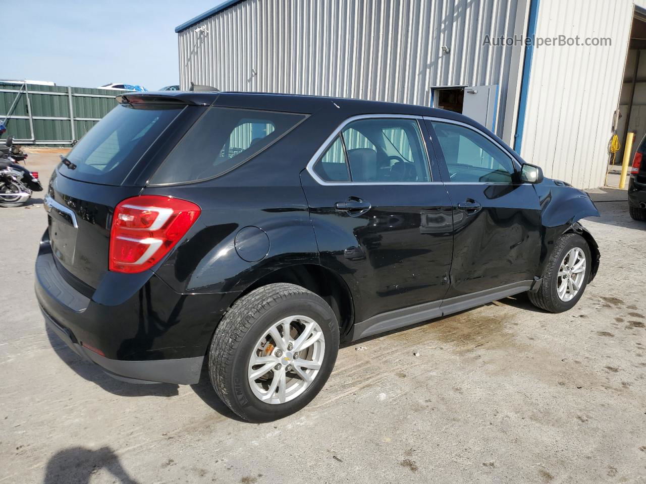 2017 Chevrolet Equinox Ls Black vin: 2GNFLEEK7H6289834