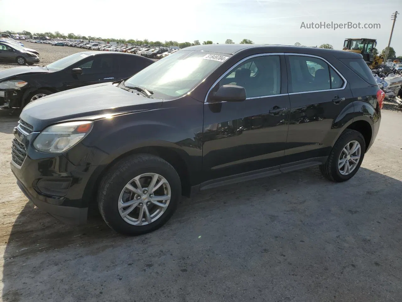 2017 Chevrolet Equinox Ls Black vin: 2GNFLEEK7H6289834